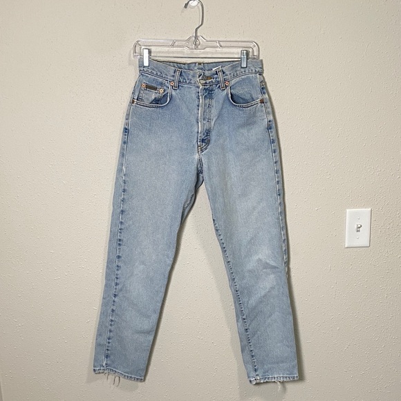 Vintage Calvin Klein Jeans USA Button Fly Easy Fit Sandblast Denim Size 7 - Picture 5 of 16